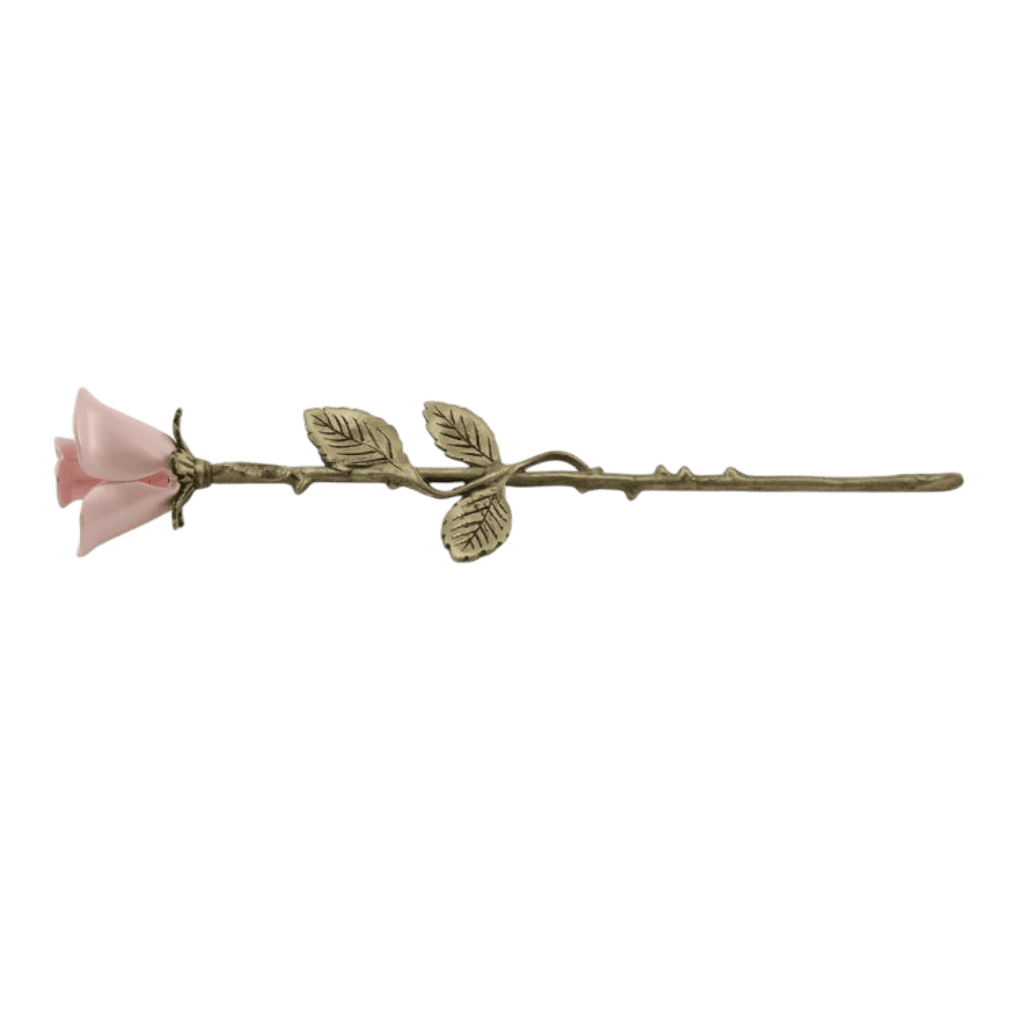 Aria Rose Keepsake Pink Bronze Stem Aria Brass Pink Memorial | SKU: AMU-AU2754