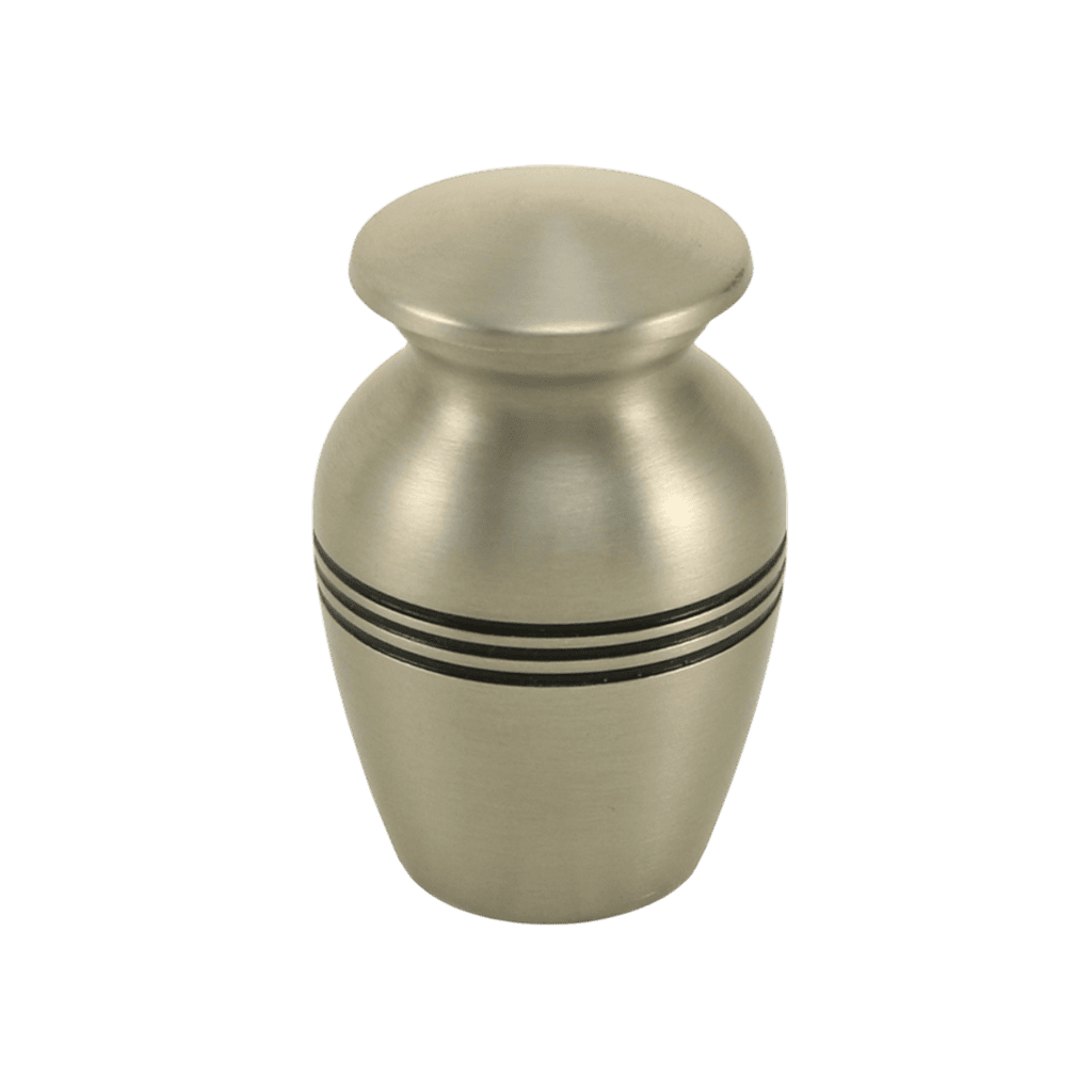 Classic Pewter Keepsake Classic Urns Brass Pewter Memorial | SKU: AMU-AU2802K