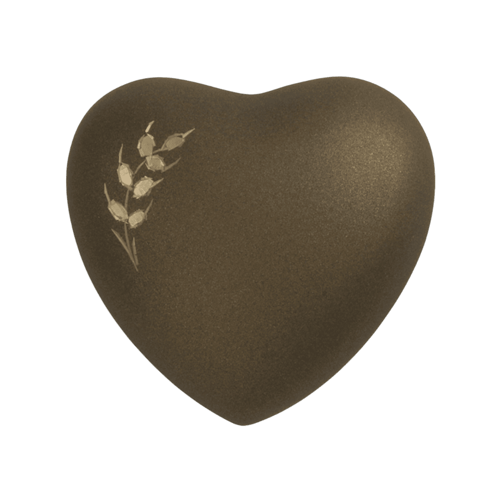 Aria Wheat Heart Aria Brass Brown Memorial | SKU: AMU-AU5241H