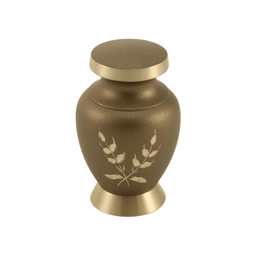 Aria Wheat Keepsake Aria Brass Brown Memorial | SKU: AMU-AU5241K