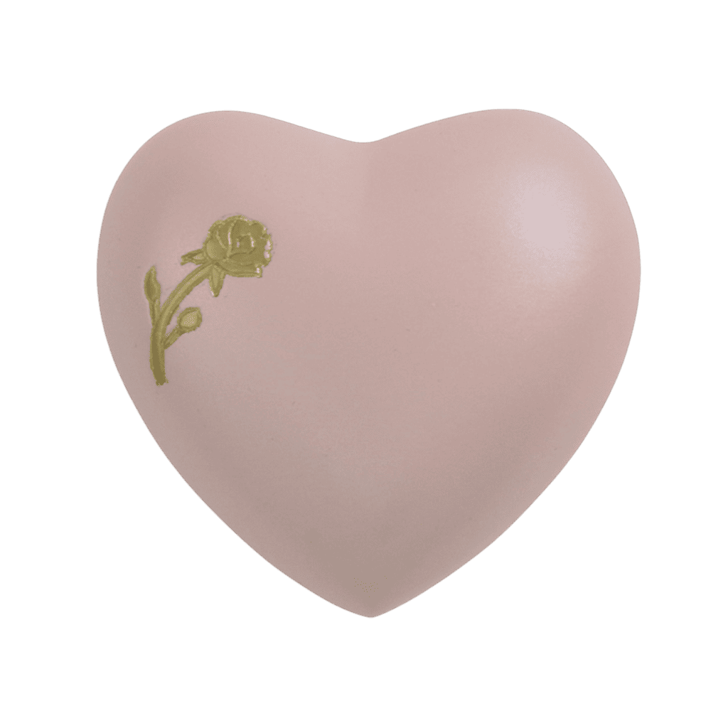 Aria Rose Heart Aria Brass Pink Memorial | SKU: AMU-AU5243H