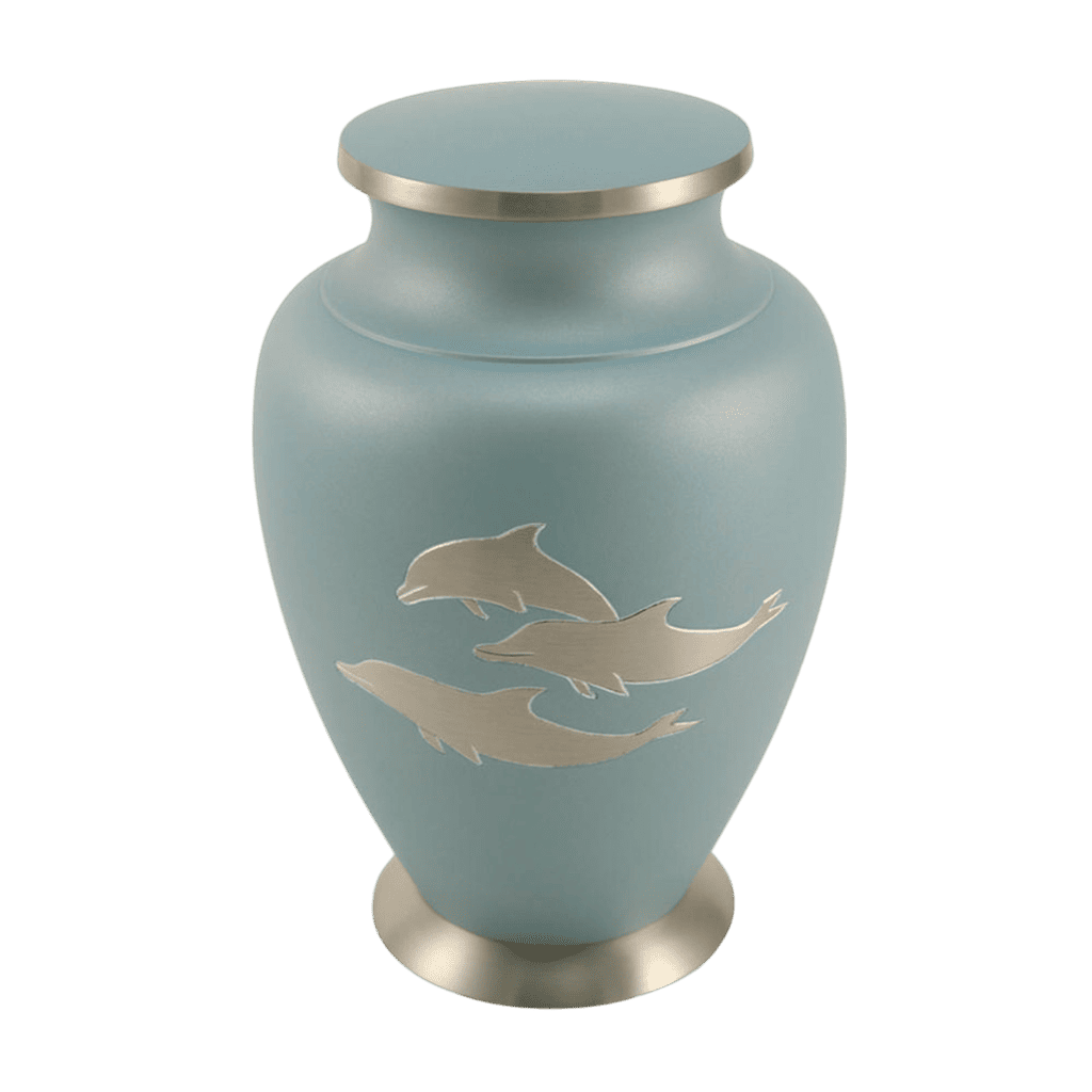 Aria Dolphin Large Aria Brass Blue Memorial | SKU: AMU-AU5244L