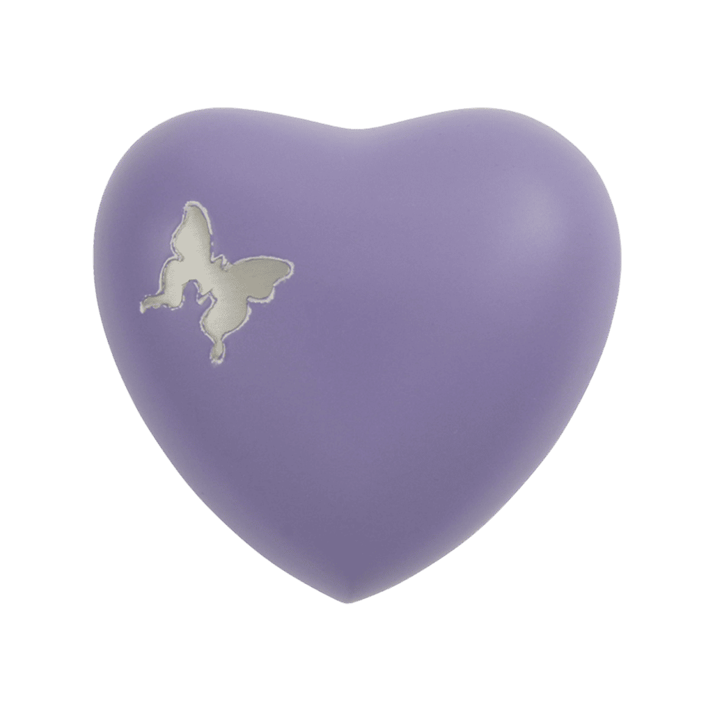 Aria Butterfly Heart Aria Brass Purple Memorial | SKU: AMU-AU5245H