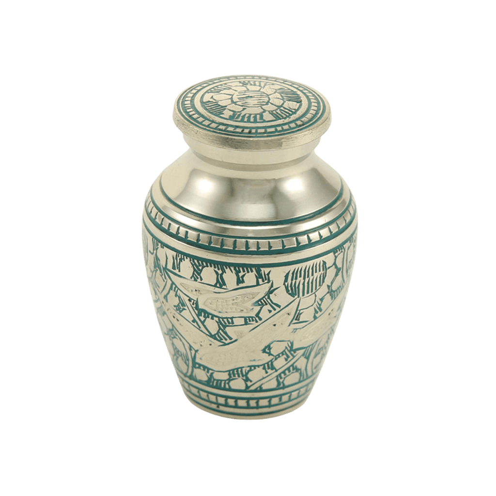 Going Home Elite Keepsake Elite Brass Blue Memorial | SKU: AMU-AU6341K