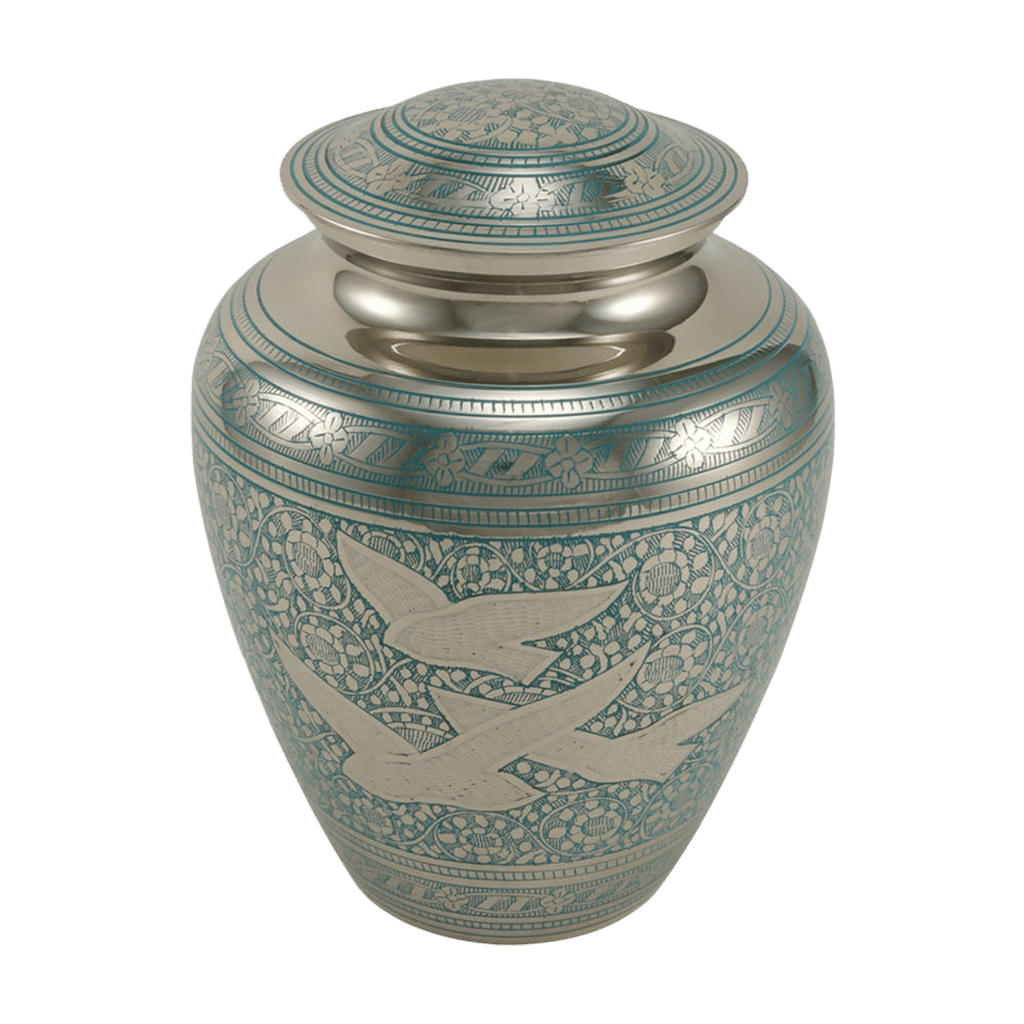 Going Home Elite Large Elite Brass Blue Memorial | SKU: AMU-AU6341L