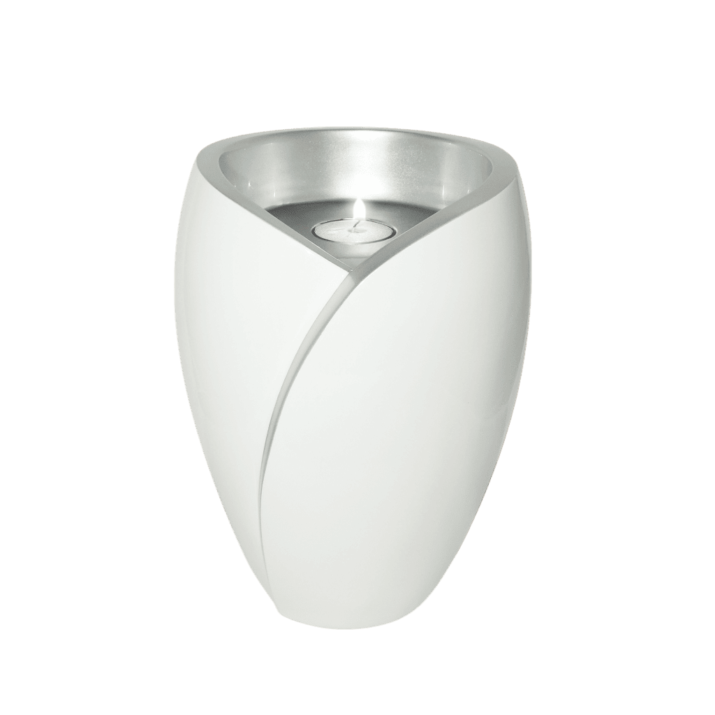 Luce Adult Includes Memories Package Natura Fiberglass and Resin White Memorial | SKU: AMU-AUA033