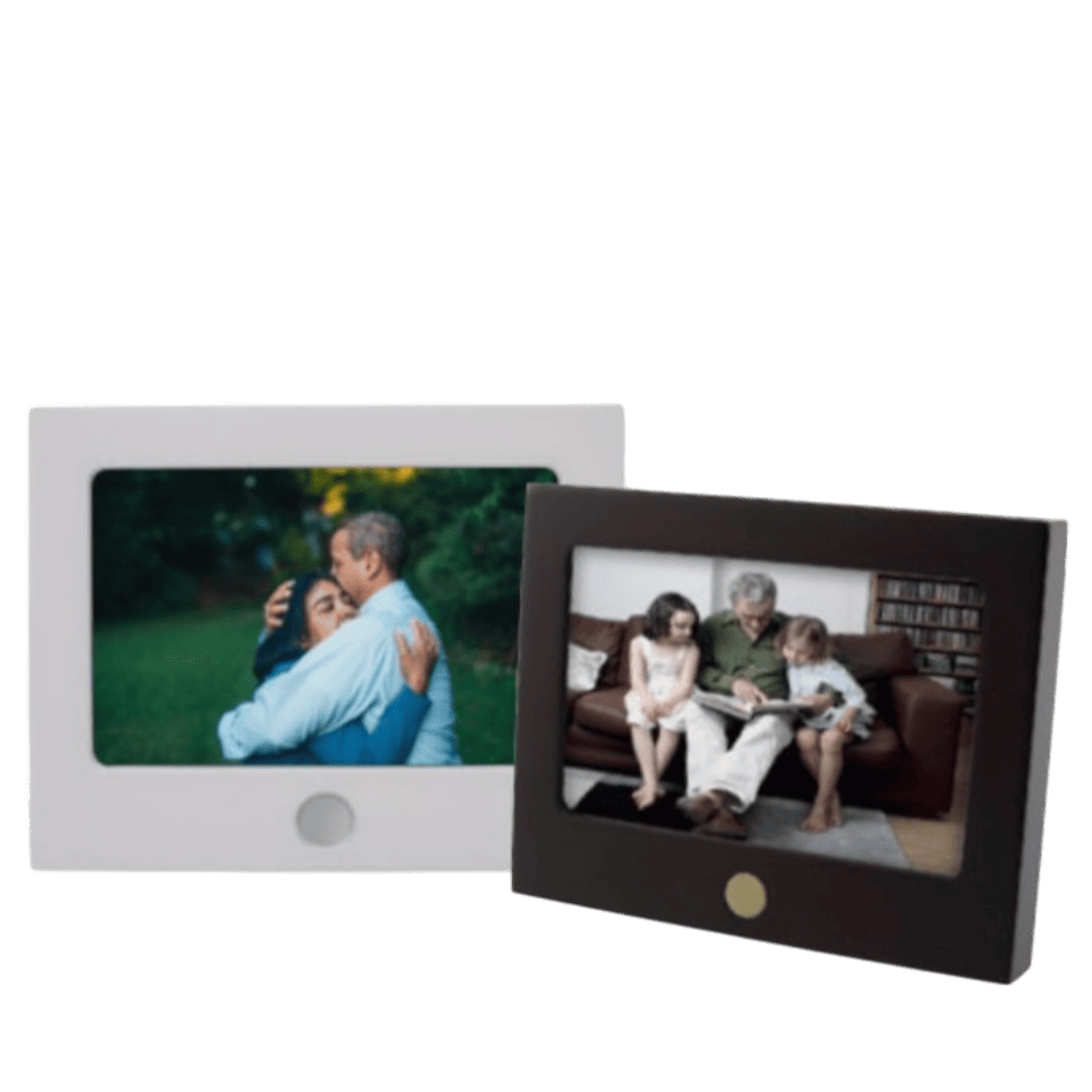 Keepsake Photo Frame Matte Cherry Keepsake MDF Frames MDF and Bronze Wood Memorial | SKU: AMU-AUCMF7610K