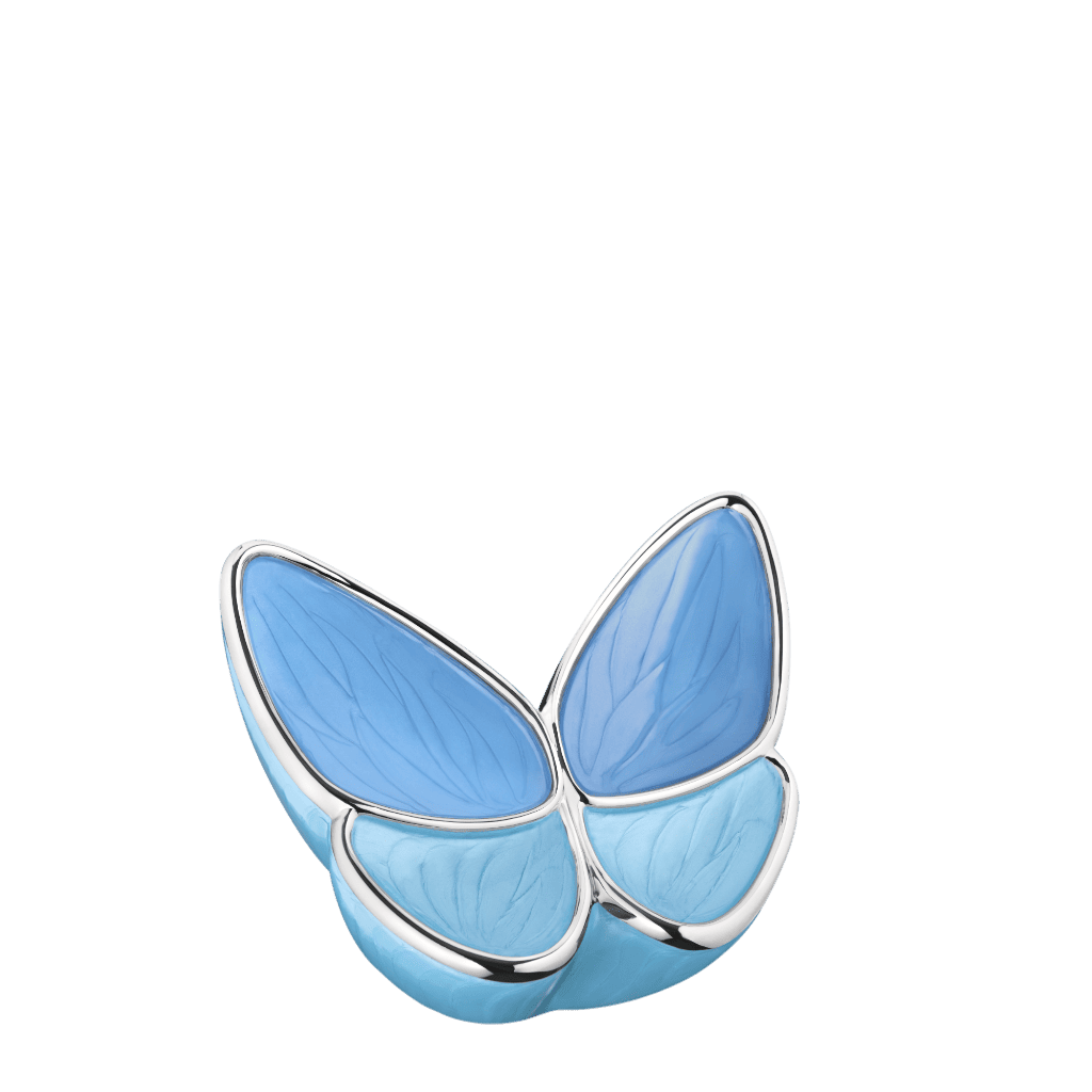 Wings of Hope Blue Keepsake Wings of Hope Brass Blue Memorial | SKU: AMU-AULK1041