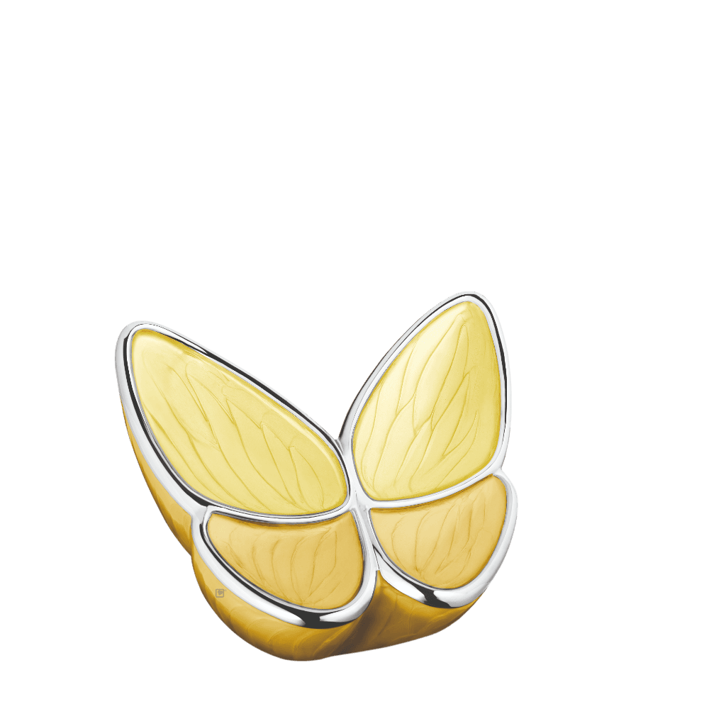Wings of Hope Yellow Keepsake Wings of Hope Brass Yellow Memorial | SKU: AMU-AULK1043