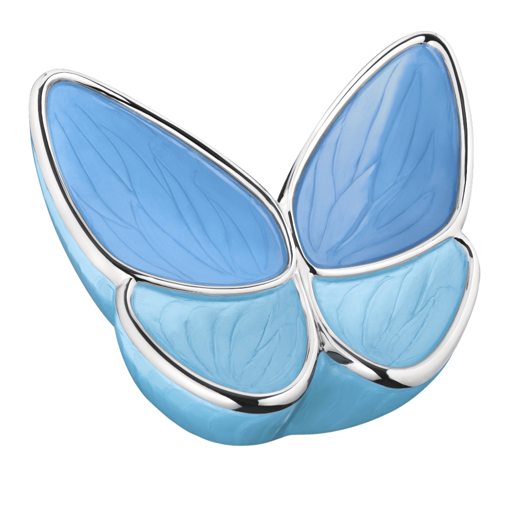 Wings of Hope Blue Medium Wings of Hope Brass Blue Memorial | SKU: AMU-AULM1041