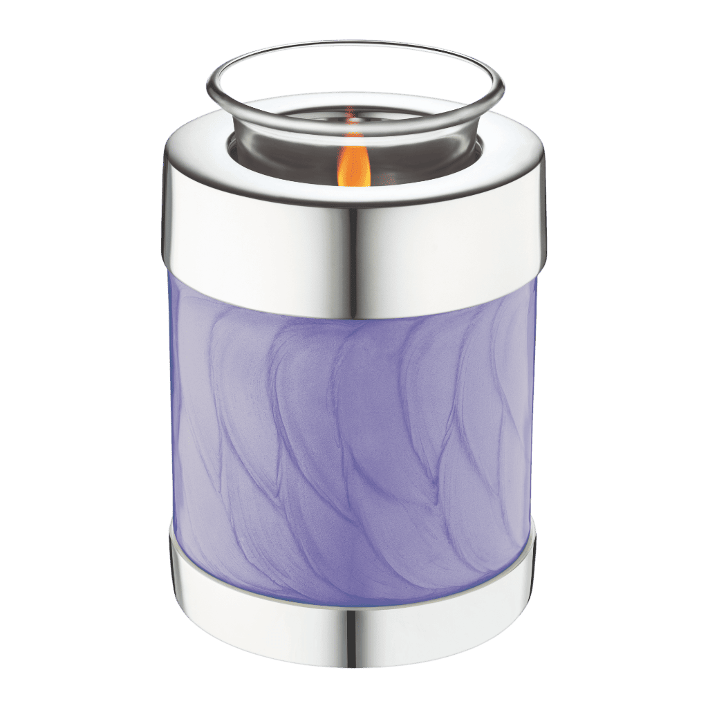 Blessings Lavender Tealight Tealights Brass / Glass Lavender Memorial | SKU: AMU-AULT670