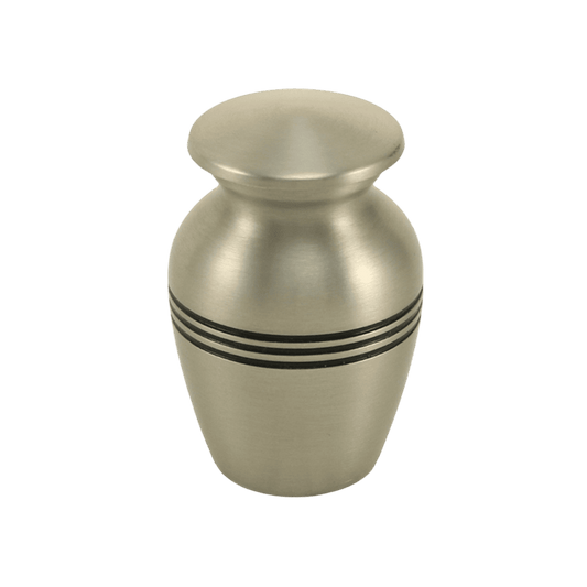 Classic Pewter Keepsake  Classic Urns  Brass  Pewter  Memorial | SKU: AMU-AU2802K