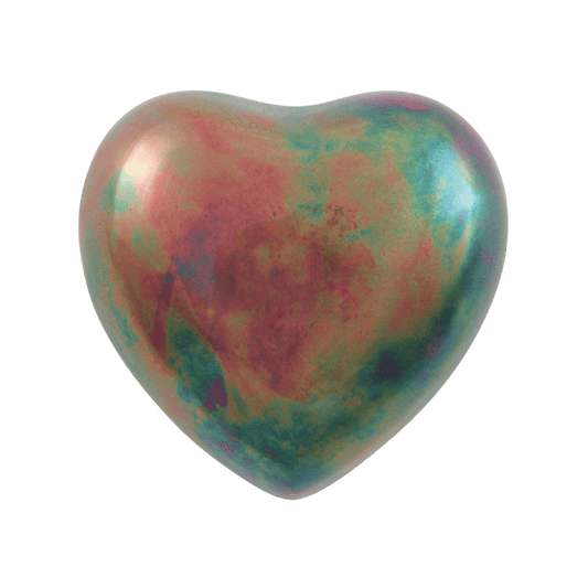 Raku (stainless steel) Heart  Classic Urns  Stainless Steel  Multi-Colour  Memorial | SKU: AMU-AU2930H
