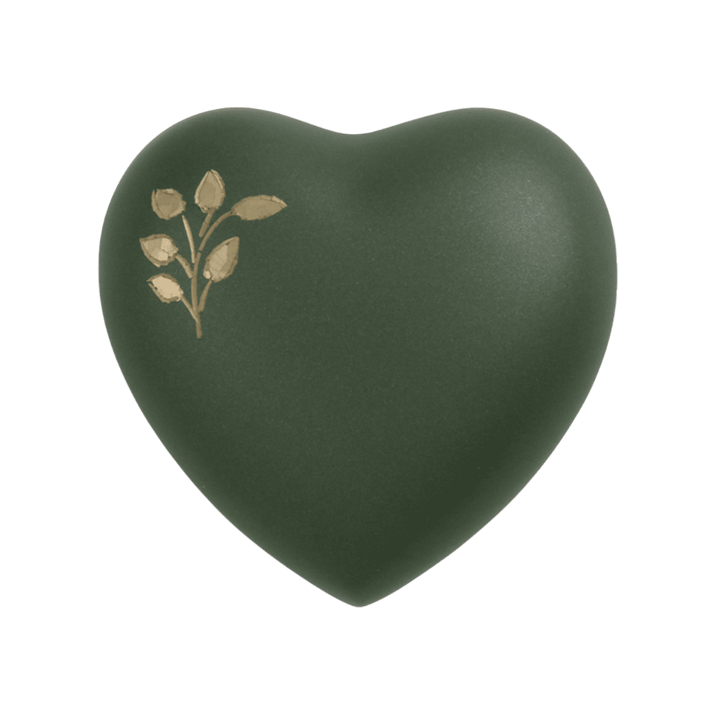 Aria Tree of Life Heart  Aria  Brass  Green  Memorial | SKU: AMU-AU5240H
