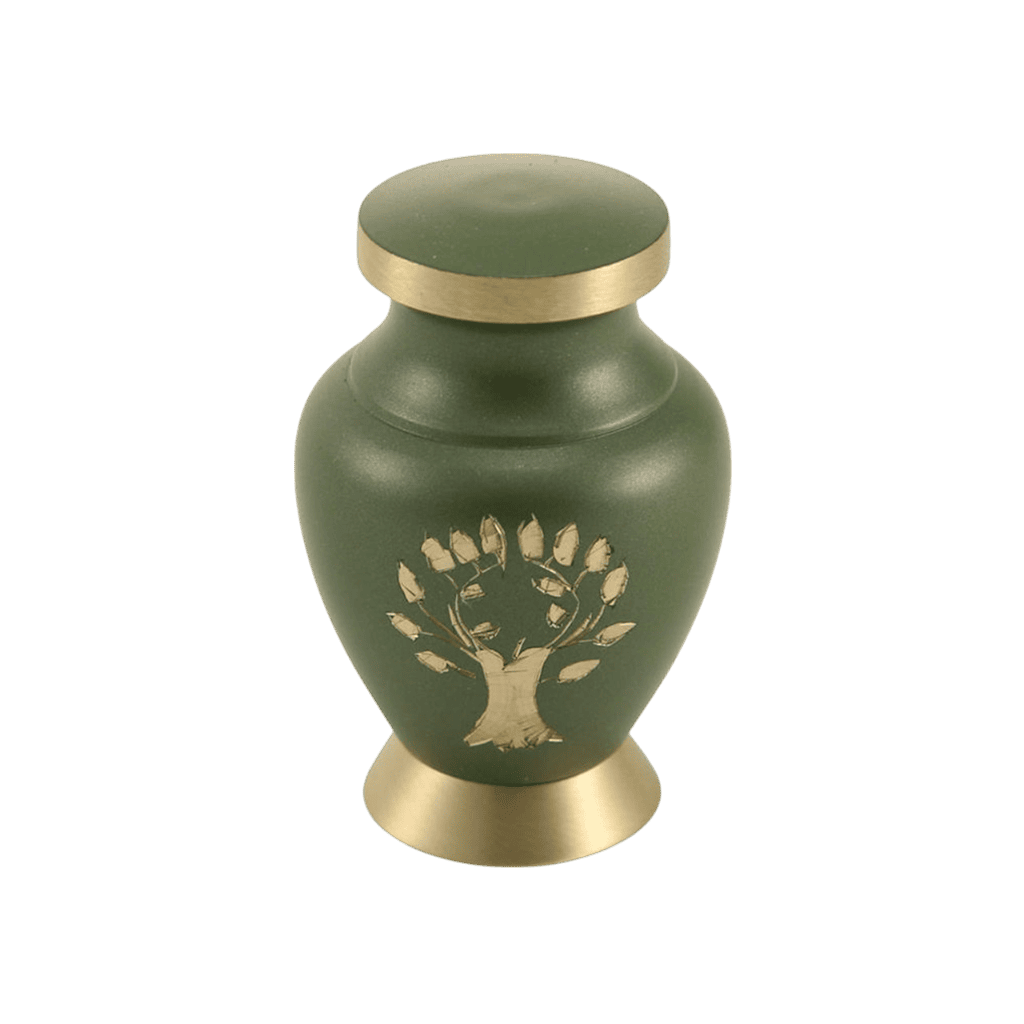 Aria Tree of Life Keepsake  Aria  Brass  Green  Memorial | SKU: AMU-AU5240K