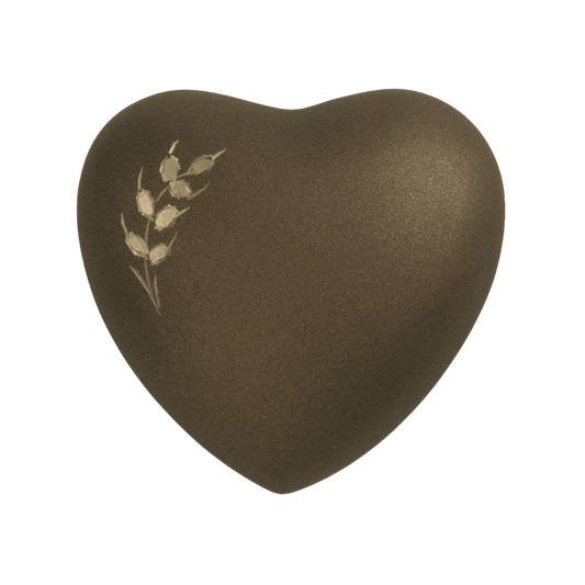 Aria Wheat Heart  Aria  Brass  Brown  Memorial | SKU: AMU-AU5241H
