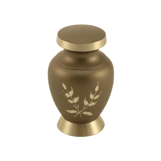 Aria Wheat Keepsake  Aria  Brass  Brown  Memorial | SKU: AMU-AU5241K