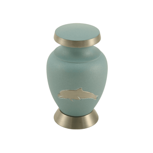 Aria Dolphin Keepsake  Aria  Brass  Blue  Memorial | SKU: AMU-AU5244K