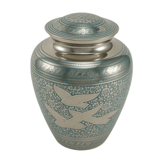 Going Home Elite Large  Elite  Brass  Blue  Memorial | SKU: AMU-AU6341L