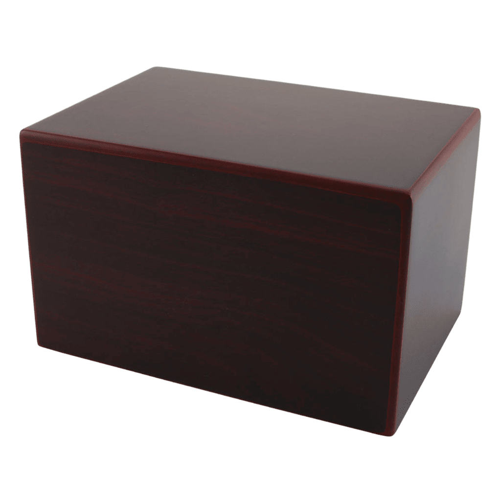 Cherry Finish Box Large  MDF Frames  MDF  Wood  Memorial | SKU: AMU-AUCMBC200