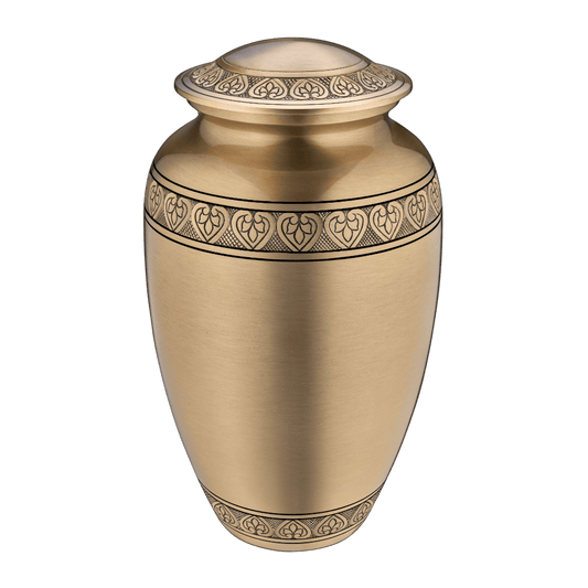 Classic Gold Adult  Classic Urns  Brass  Gold  Memorial | SKU: AMU-AULA211