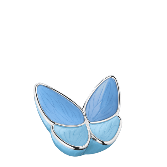 Wings of Hope Blue Keepsake  Wings of Hope  Brass  Blue  Memorial | SKU: AMU-AULK1041