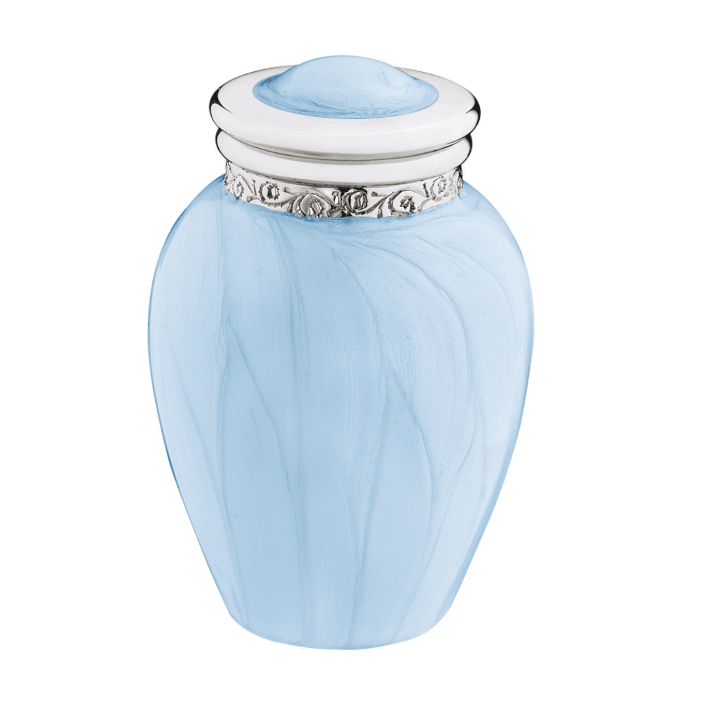 Blessings Pearl Blue Keepsake  Blessings  Brass and Alloy  Blue  Memorial | SKU: AMU-AULK668