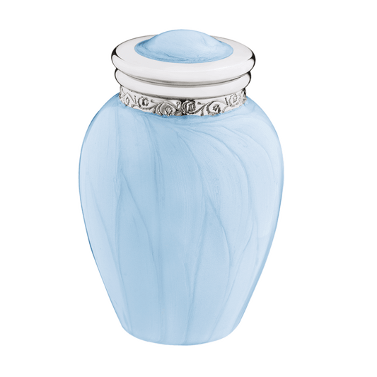 Blessings Pearl Blue Keepsake  Blessings  Brass and Alloy  Blue  Memorial | SKU: AMU-AULK668