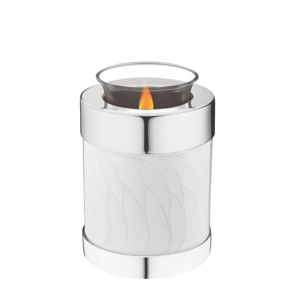 Blessings Pearl Siliver Tealight  Tealights  Brass / Glass  Silver  Memorial | SKU: AMU-AULT671