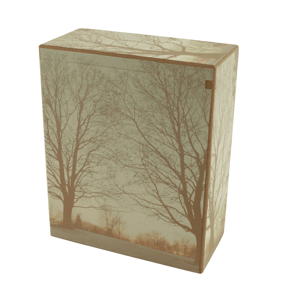 Scattering Urn Serenity  Serenity  MDF  Brown  Memorial | SKU: AMU-AUMS110