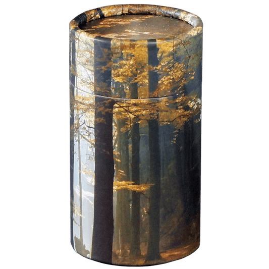 Scatter Tube Autumn Woods Mini  Passages  Biodegradable  Brown  Memorial | SKU: AMU-MI-AUPSTAW