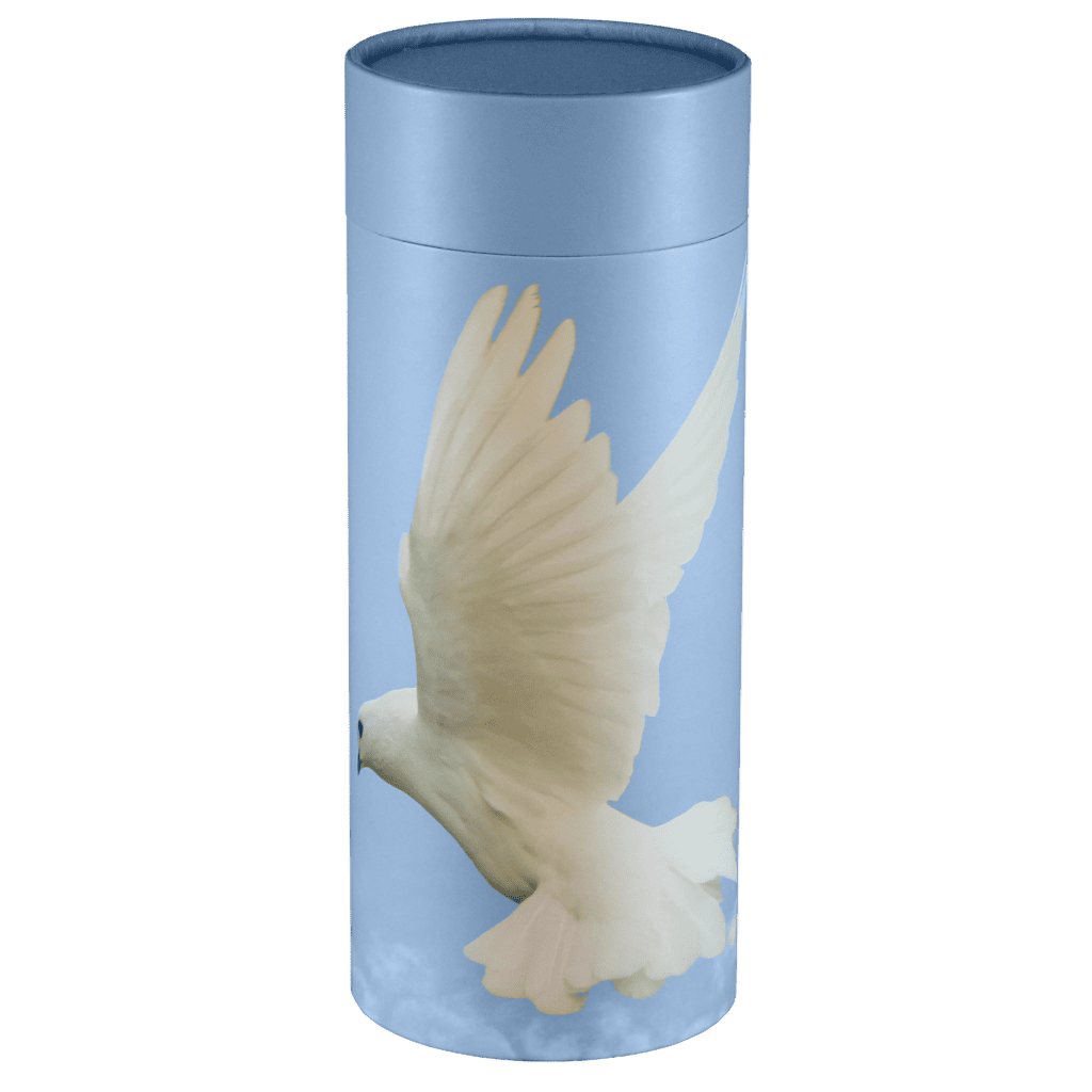 Scatter Tube Ascend Dove Large  Passages  Biodegradable  Blue  Memorial | SKU: AMU-L-AUPSTA