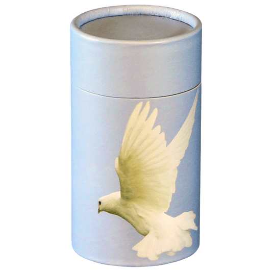 Scatter Tube Ascend Dove Mini  Passages  Biodegradable  Blue  Memorial | SKU: AMU-MI-AUPSTA