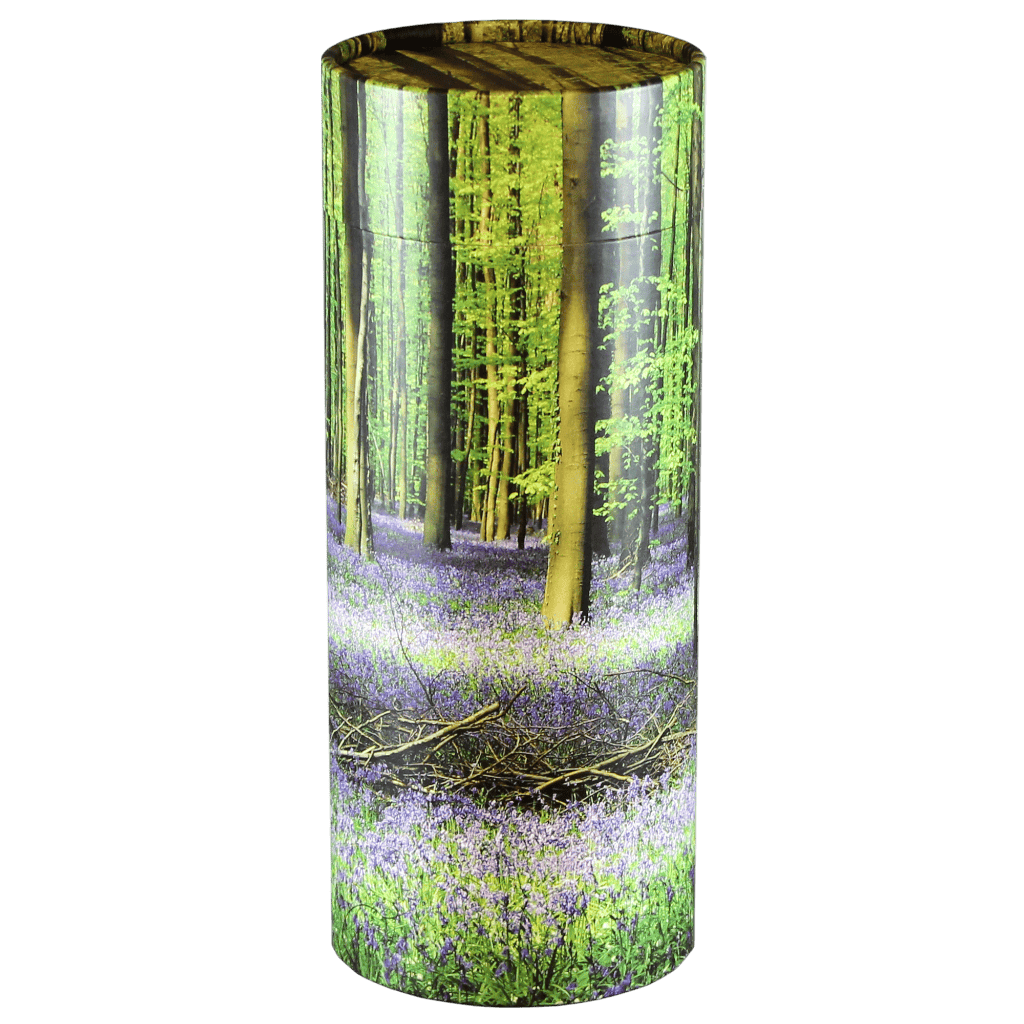 Scatter Tube Bluebell Forest Large  Passages  Biodegradable  Green  Memorial | SKU: AMU-L-AUPSTB