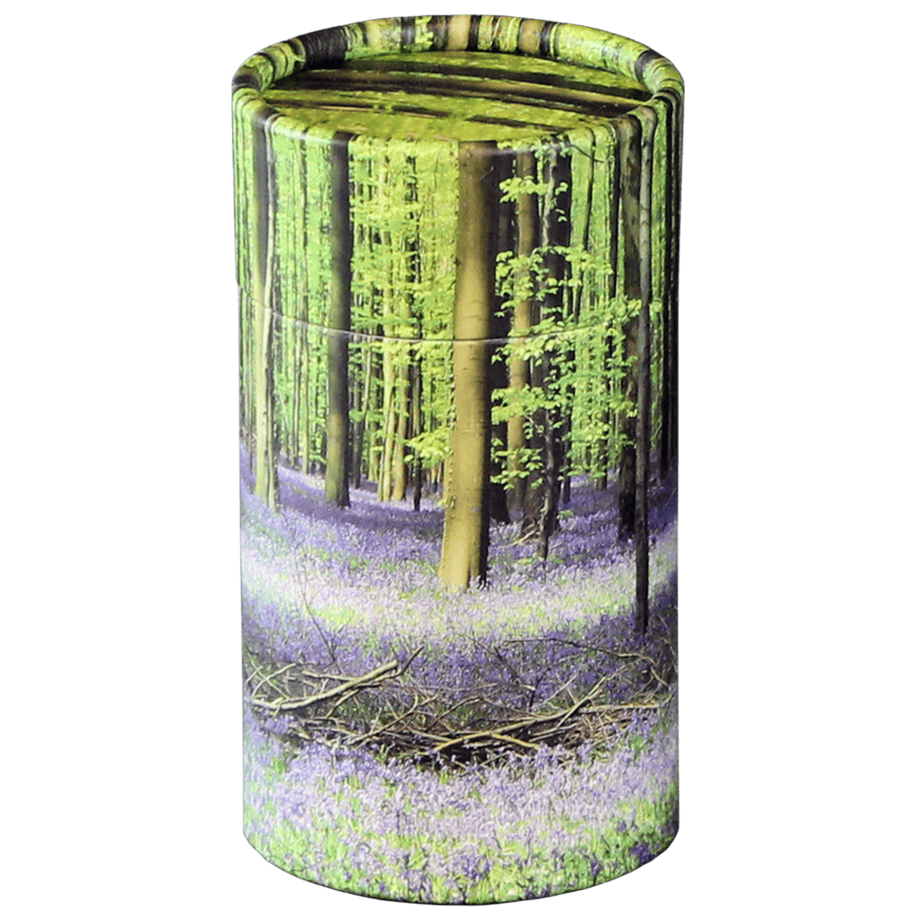 Scatter Tube Bluebell Forest Mini  Passages  Biodegradable  Green  Memorial | SKU: AMU-MI-AUPSTB
