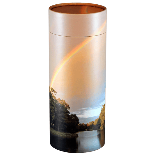 Scatter Tube Rainbow Pond Large  Passages  Biodegradable  Rainbow  Memorial | SKU: AMU-L-AUPSTRP
