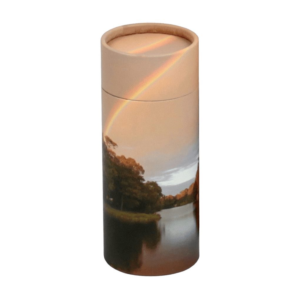 Scatter Tube Rainbow Pond Token  Passages  Biodegradable  Rainbow  Memorial | SKU: AMU-T-AUPSTRP