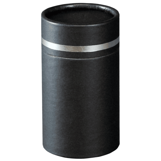 Scatter Tube Silver Lining Mini  Passages  Biodegradable  Black  Memorial | SKU: AMU-MI-AUPSTSL