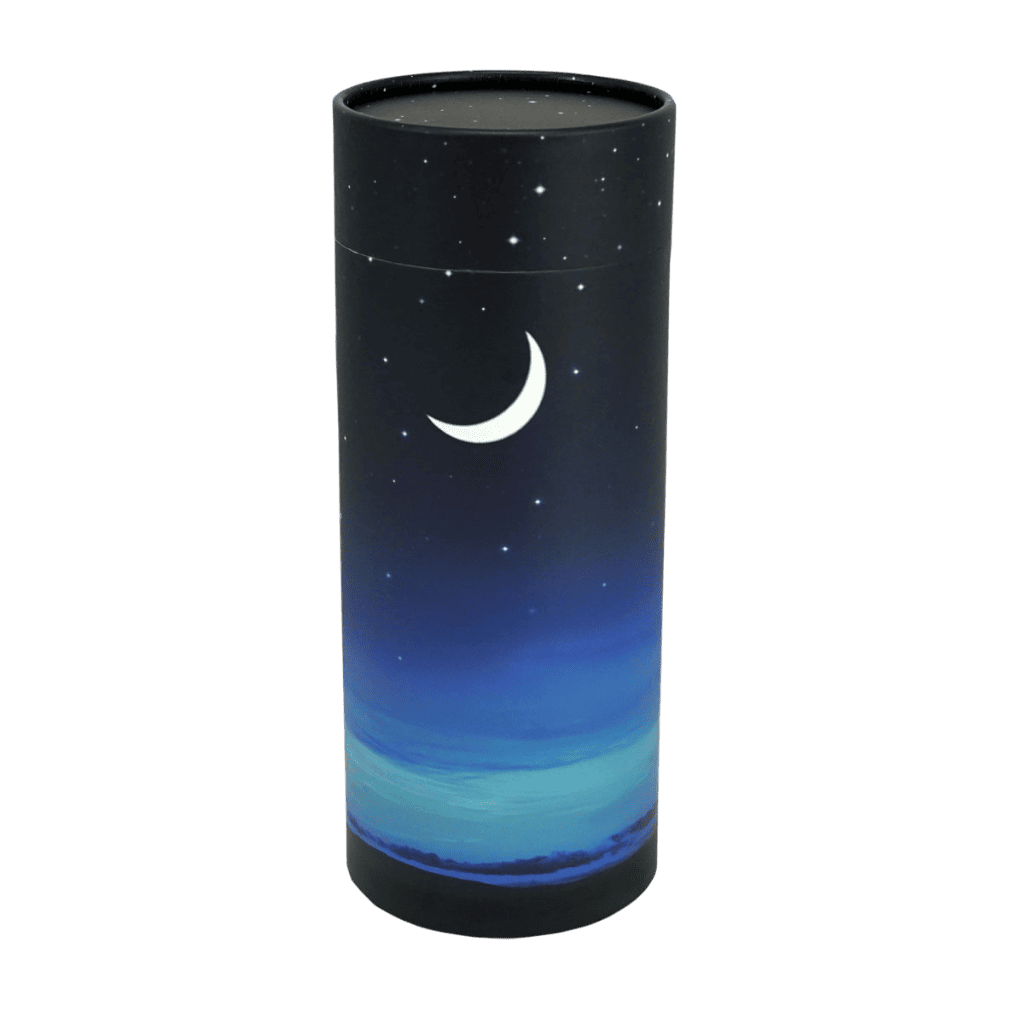 Scatter Tube Starry Night Large  Passages  Biodegradable  Black  Memorial | SKU: AMU-L-AUPSTSN