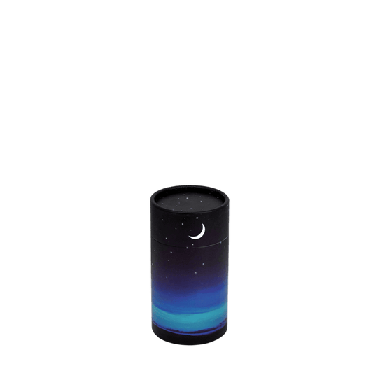 Scatter Tube Starry Night Mini  Passages  Biodegradable  Black  Memorial | SKU: AMU-MI-AUPSTSN